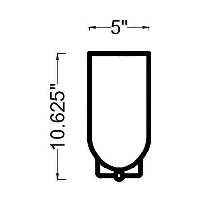 Savina Wall Light - line drawing.