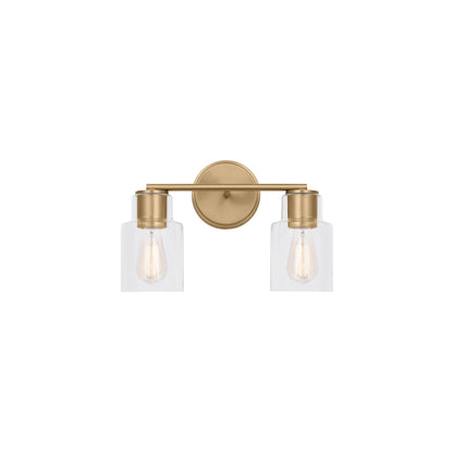Sayward Bath Vanity Light in Satin Brass (2-Light).