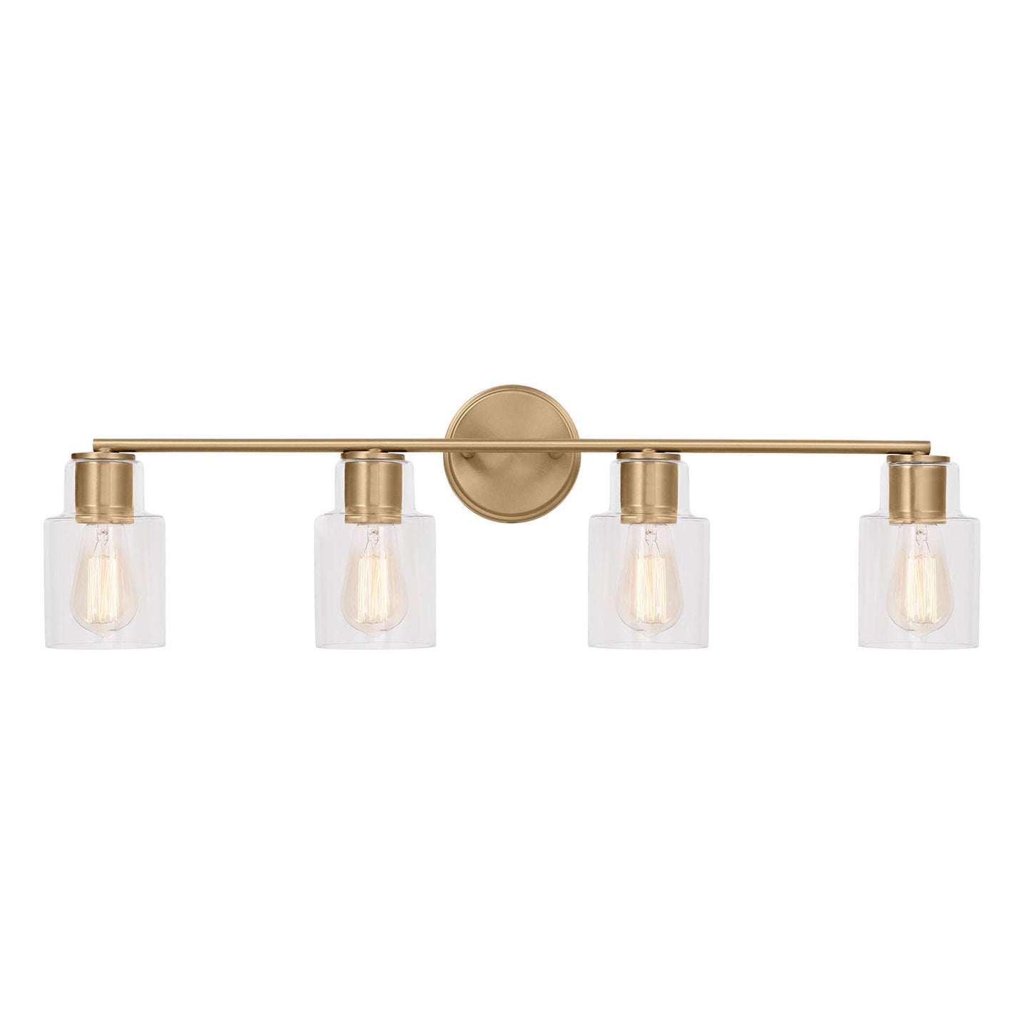 Sayward Bath Vanity Light in Satin Brass (4-Light).