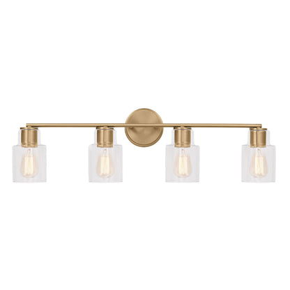 Sayward Bath Vanity Light in Satin Brass (4-Light).