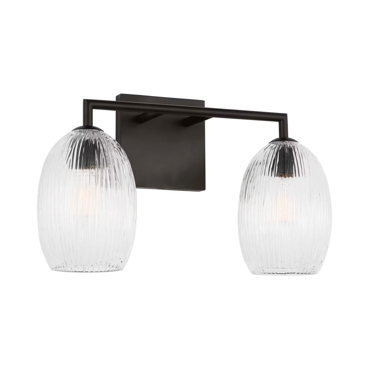 Serafina Bath Vanity Light in Aged Iron (2-Light).