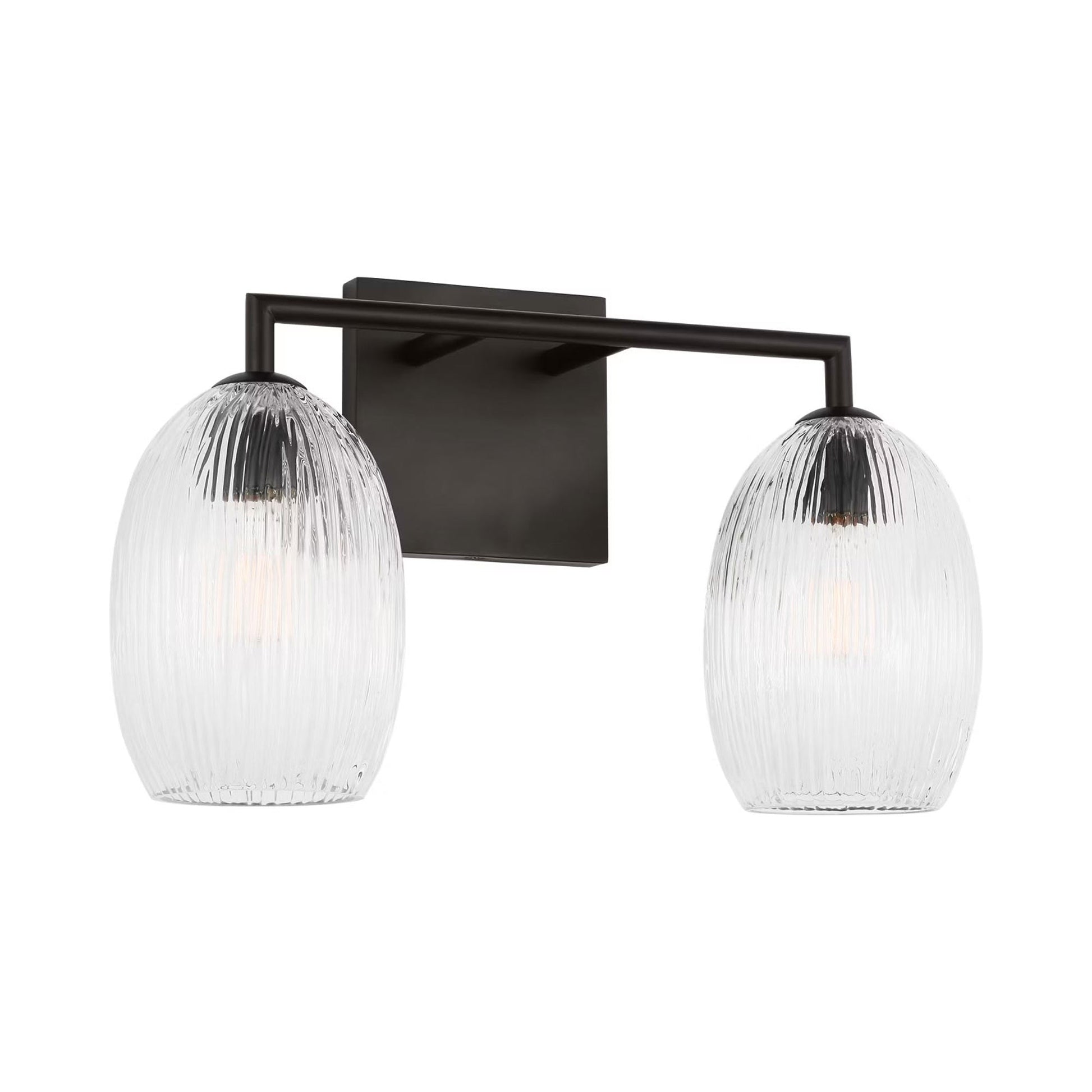 Serafina Bath Vanity Light in Aged Iron (2-Light).