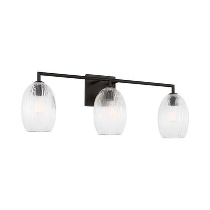 Serafina Bath Vanity Light in Aged Iron (3-Light).