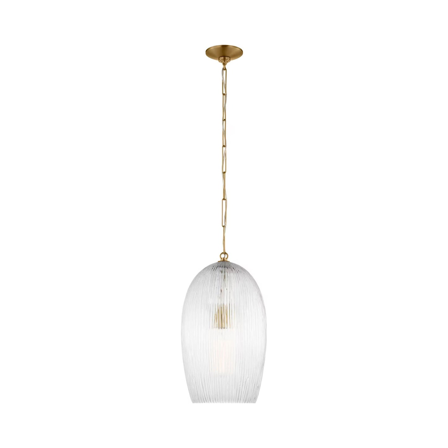 Serafina Pendant Light in Burnished Brass.