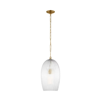 Serafina Pendant Light in Burnished Brass.