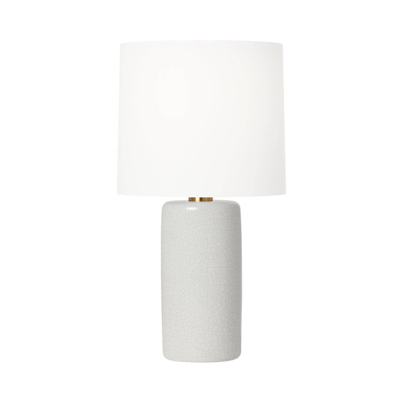 Shanghai Table Lamp in White Crackle.
