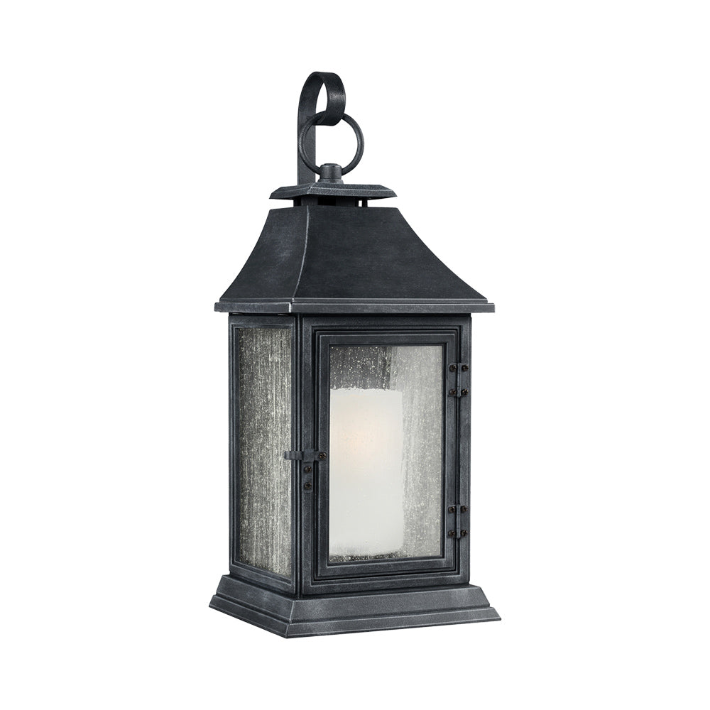 Shepherd Outdoor Wall Light in Dark Weathered Zinc (X-Large).