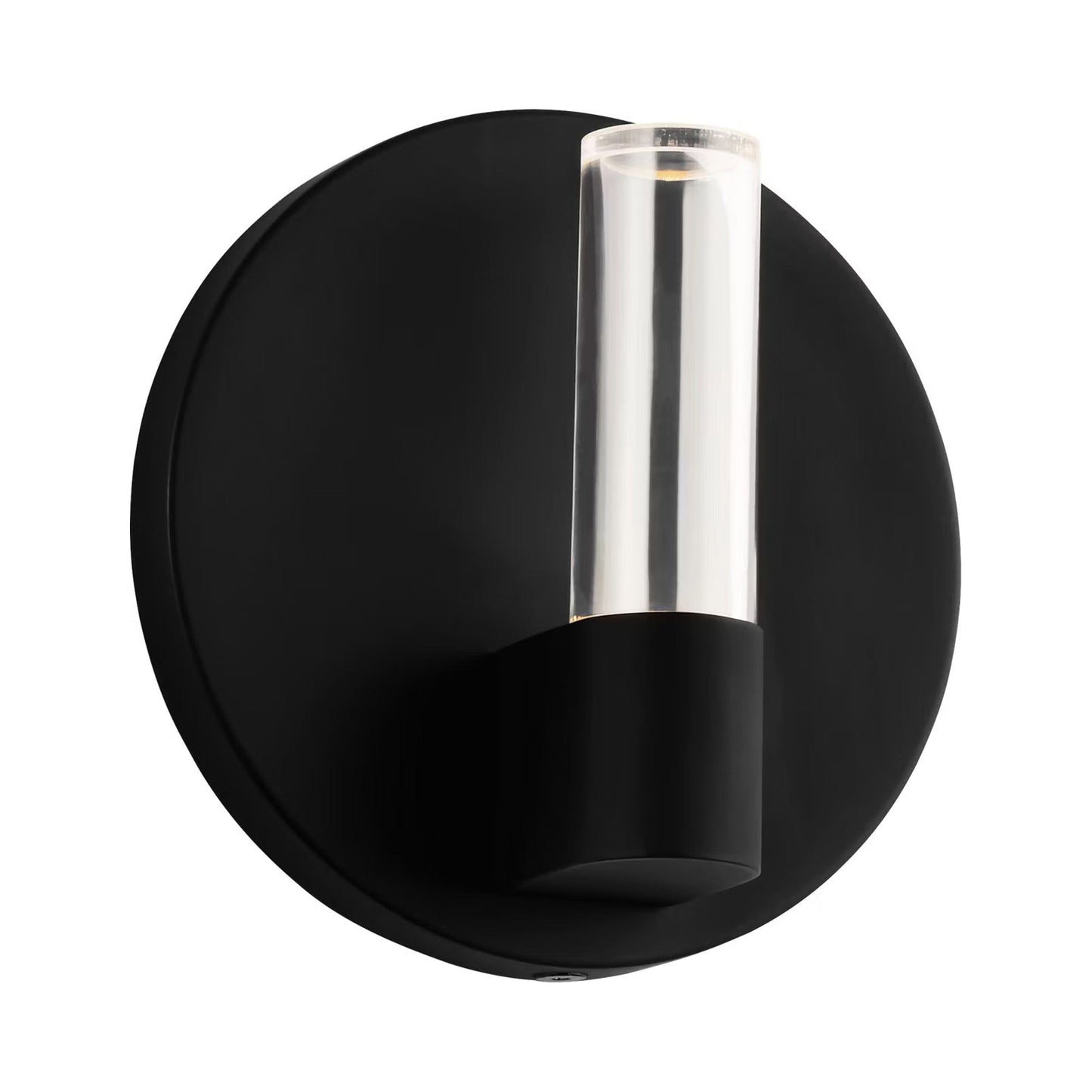 Silas LED Single Wall Light in Midnight Black.