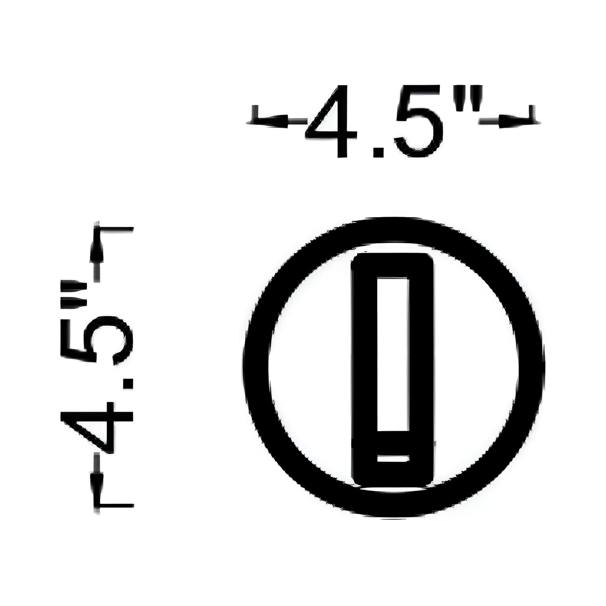 Silas LED Single Wall Light - line drawing.