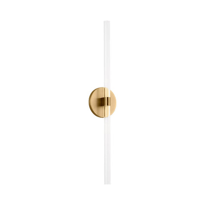Silas LED Wall Light in Burnished Brass (24-Inch).