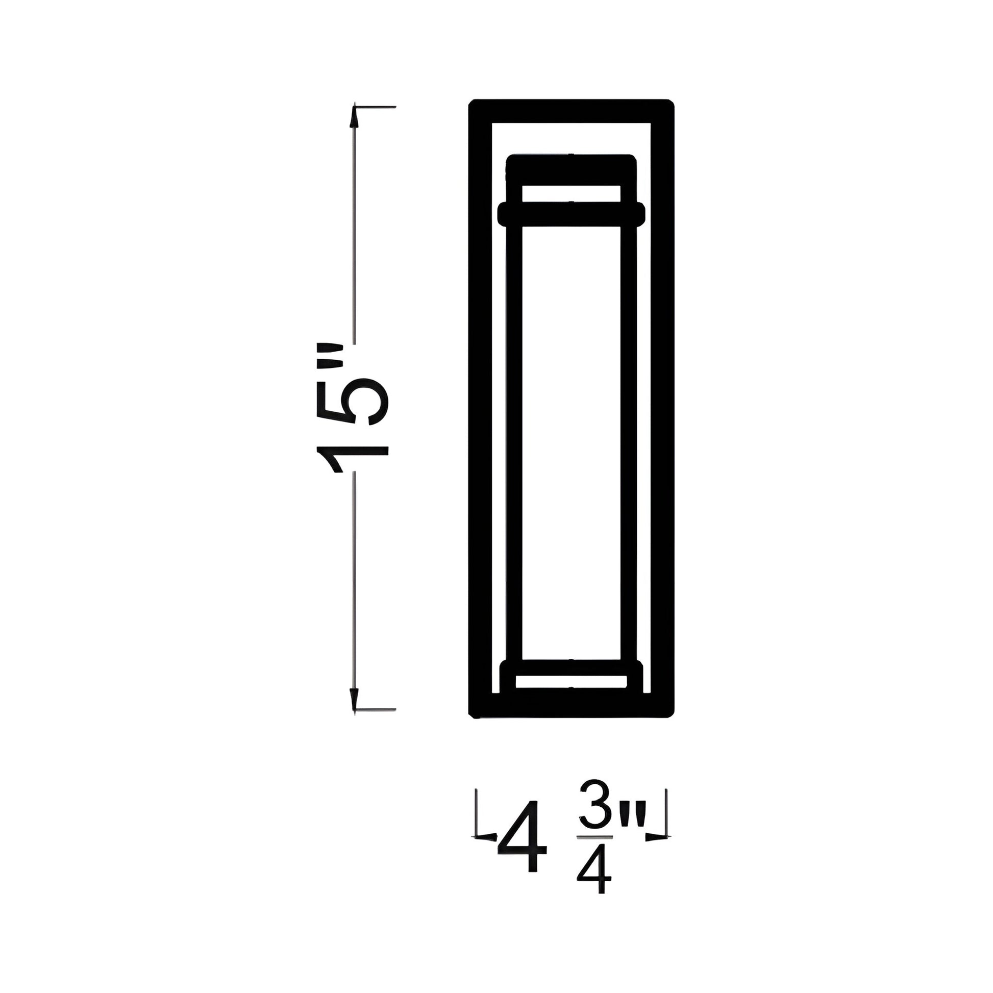 Silo Bath Wall Light - line drawing.