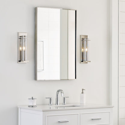 Silo Bath Wall Light in bathroom.