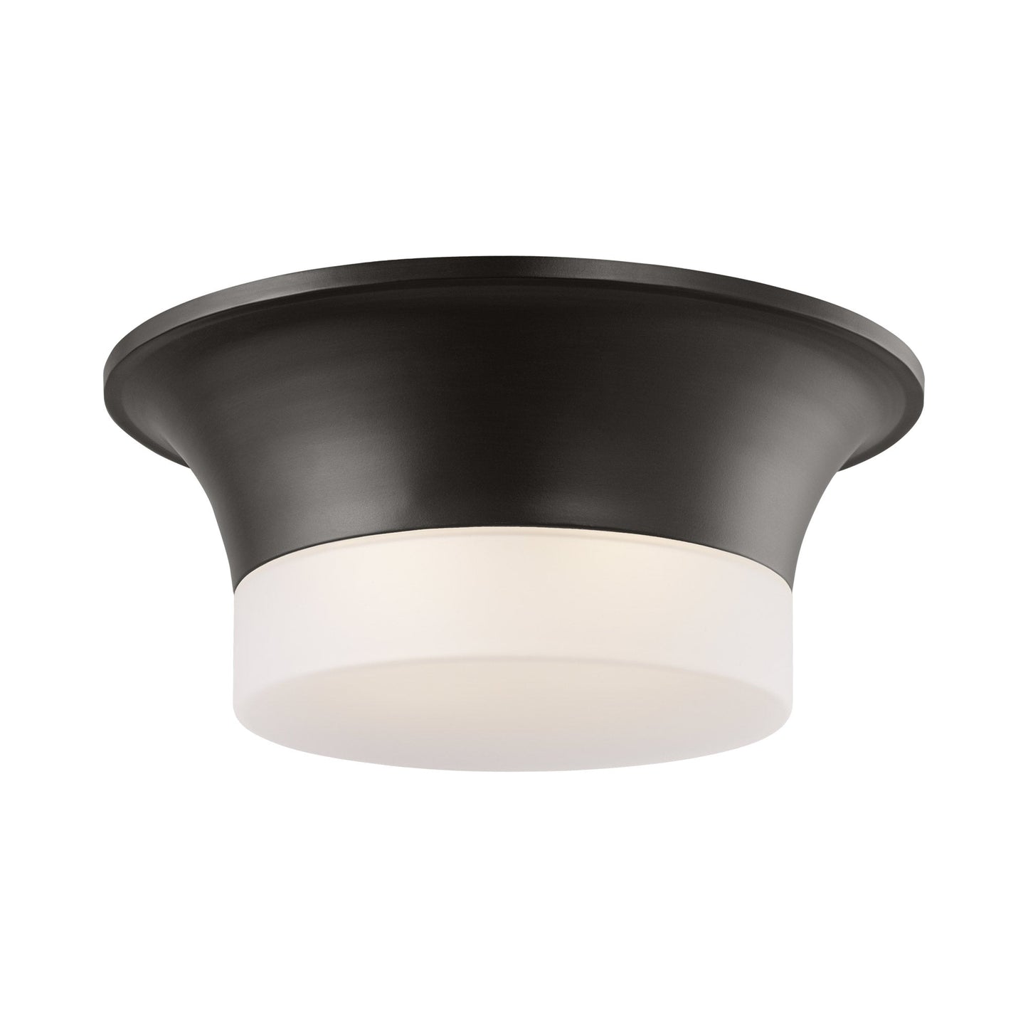Sina Flush Mount Ceiling Light in Aged Iron.