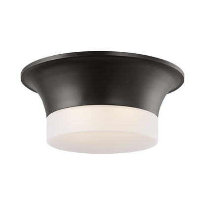 Sina Flush Mount Ceiling Light in Aged Iron.