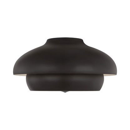 Solene Flush Mount Ceiling Light in Aged Iron.