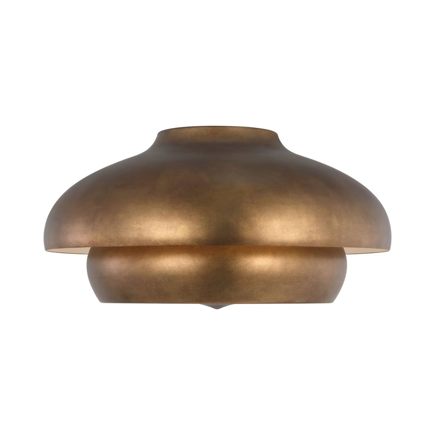 Solene Flush Mount Ceiling Light in Vintage Gild.