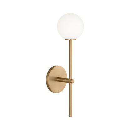 Sorelle Single Wall Light in Estate Brass.