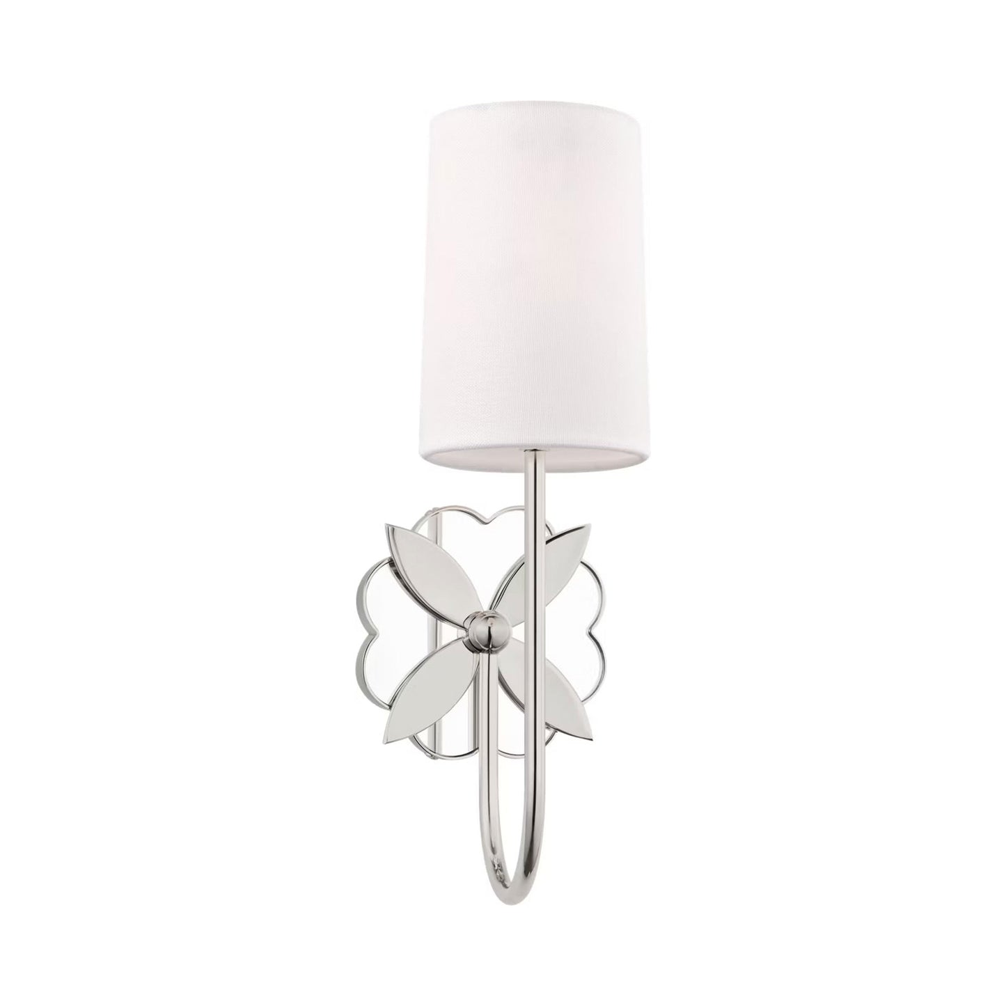 Spencer Wall Light in Polished Nickel (1-Light).