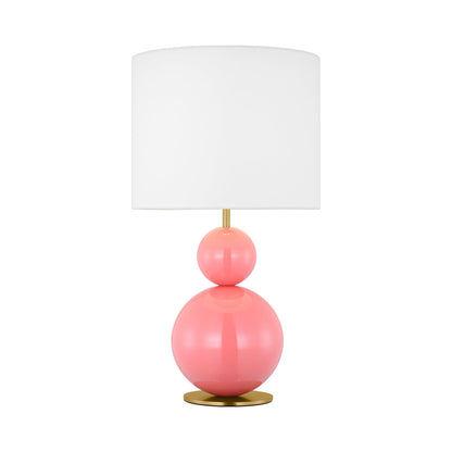 Suki Table Lamp in Coral.