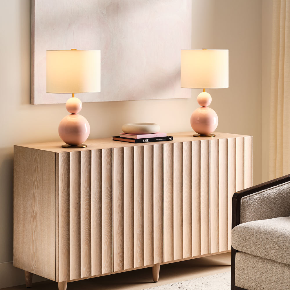 Suki Table Lamp in living room.