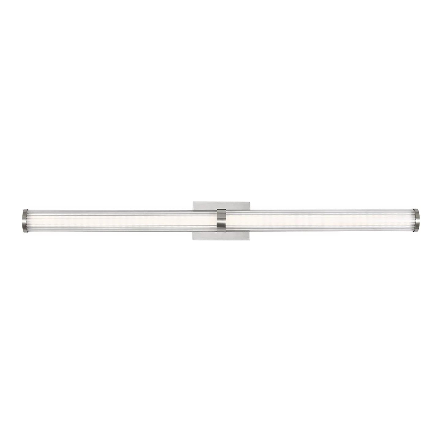 Syden LED Bath Wall Light in Brushed Nickel (48-Inch).