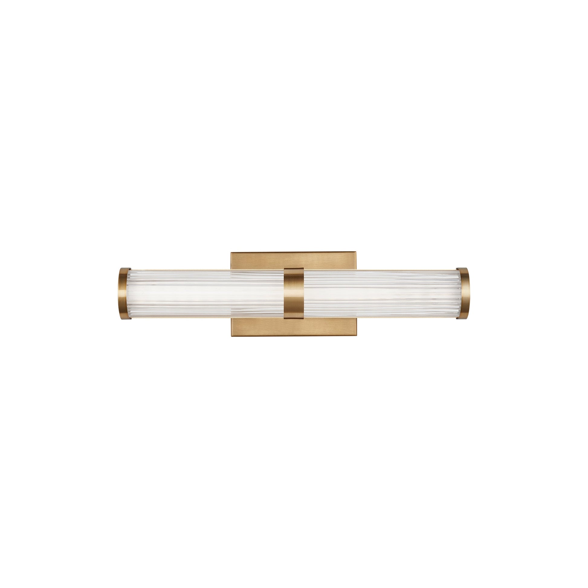 Syden LED Bath Wall Light in Satin Brass (Small).