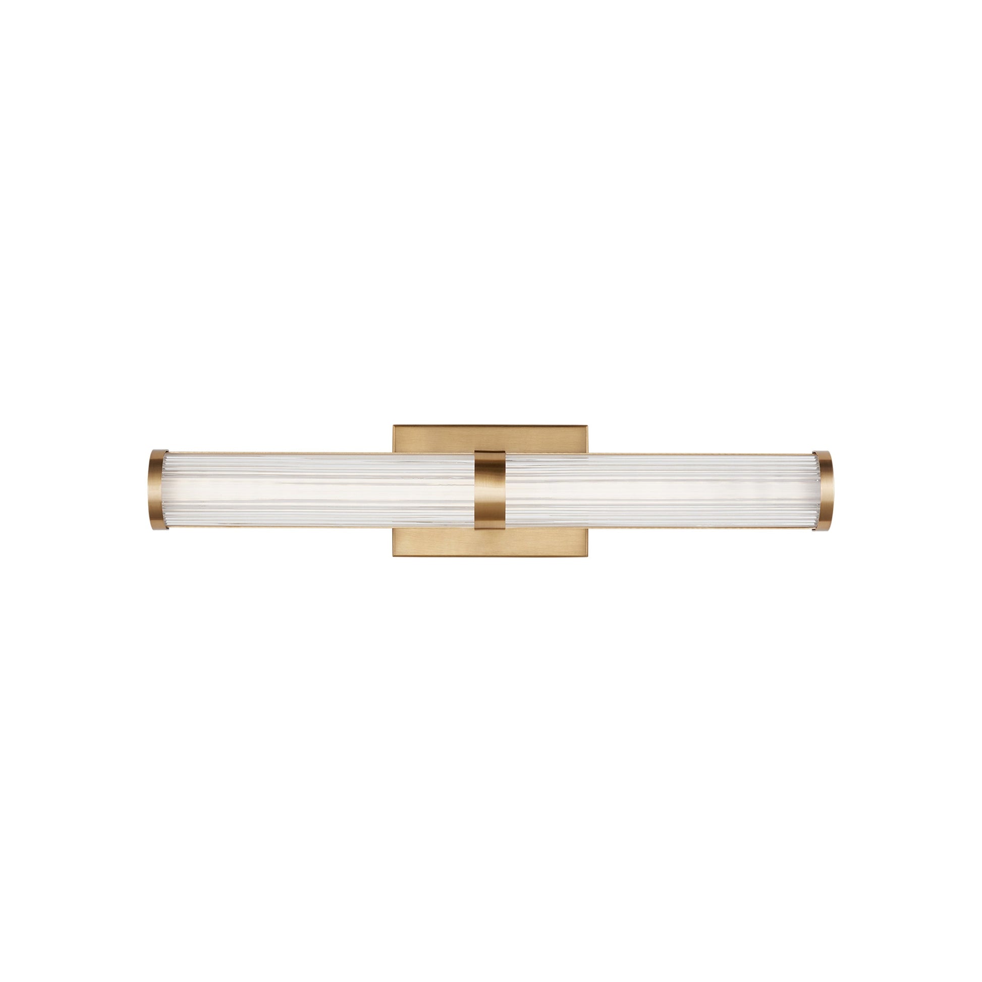 Syden LED Bath Wall Light in Satin Brass (Medium).