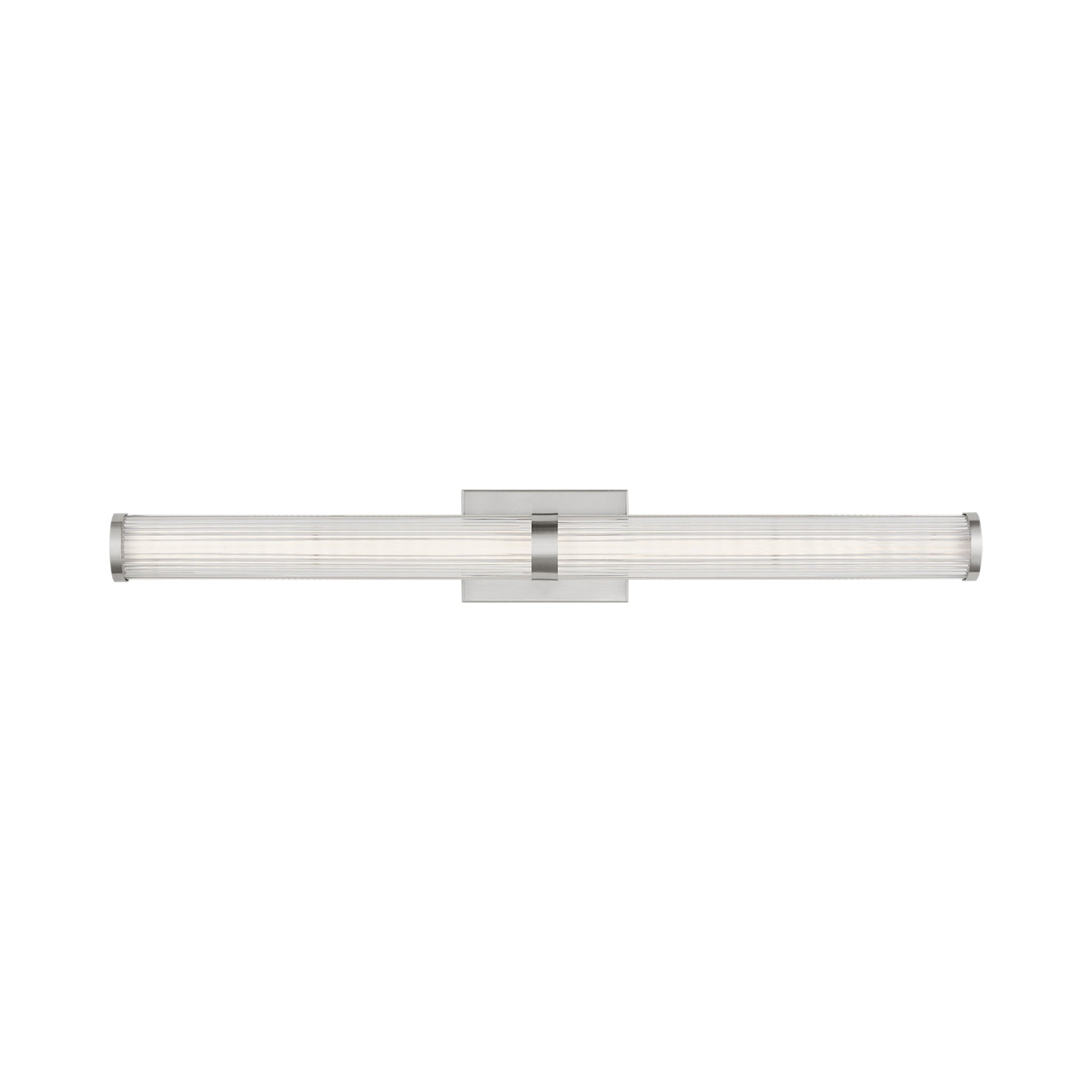 Syden LED Bath Wall Light in Brushed Nickel (Large).