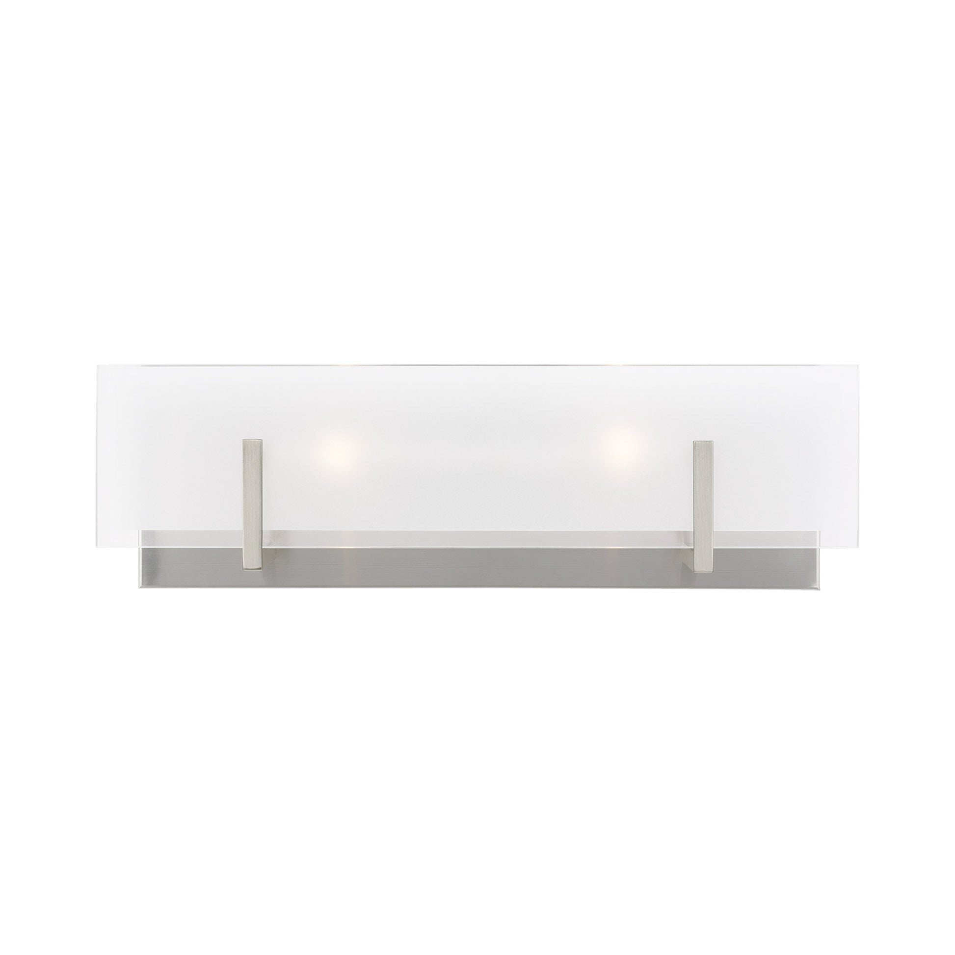 Syll Bath Wall Light in Brushed Nickel (2-Light).