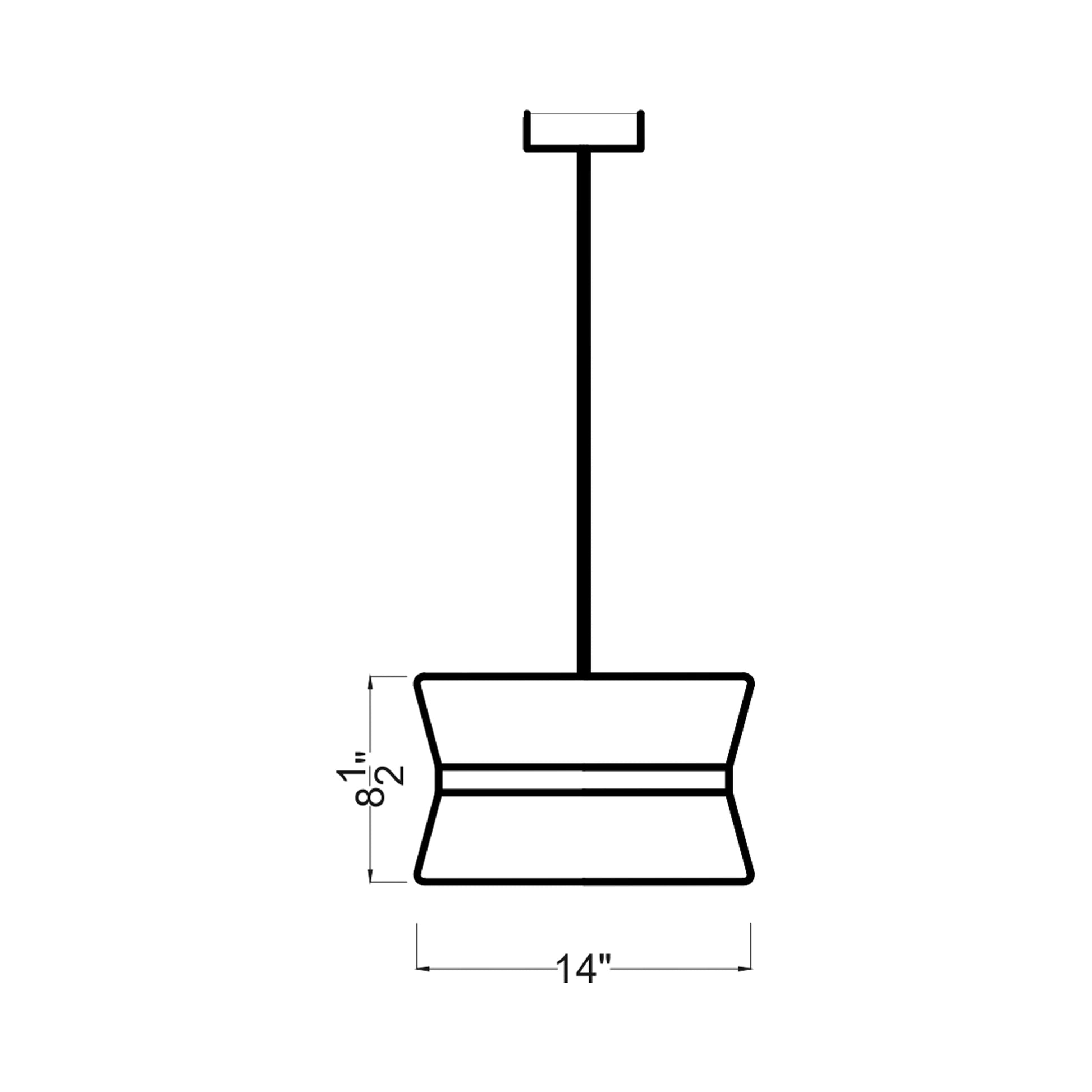 Thurlo Pendant Light - line drawing.