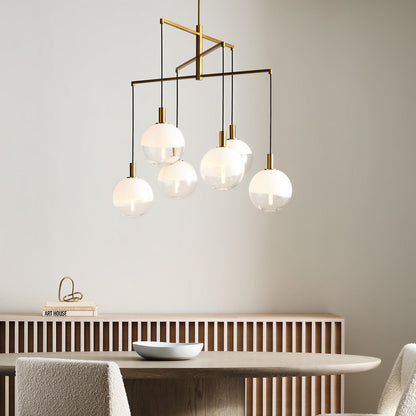 Torian Chandelier in dining room.