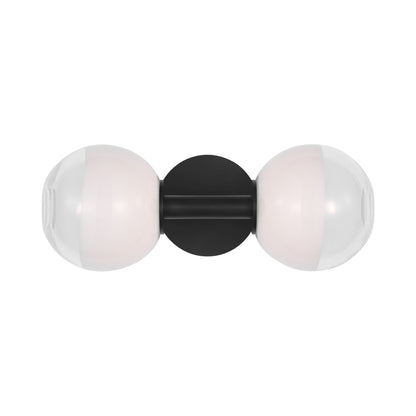 Torian Linear Wall Light in Aged Iron.