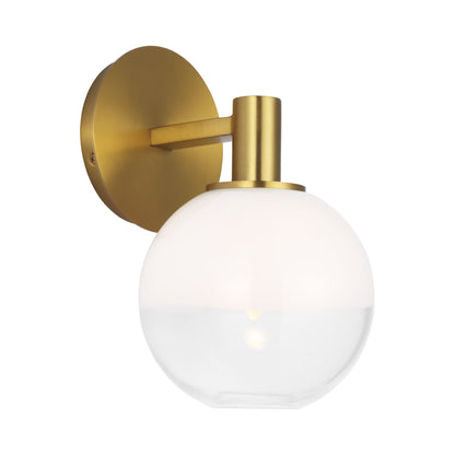Torian Wall Light in Burnished Brass.
