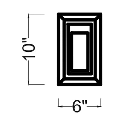 Urbandale Outdoor LED Wall Light - line drawing.