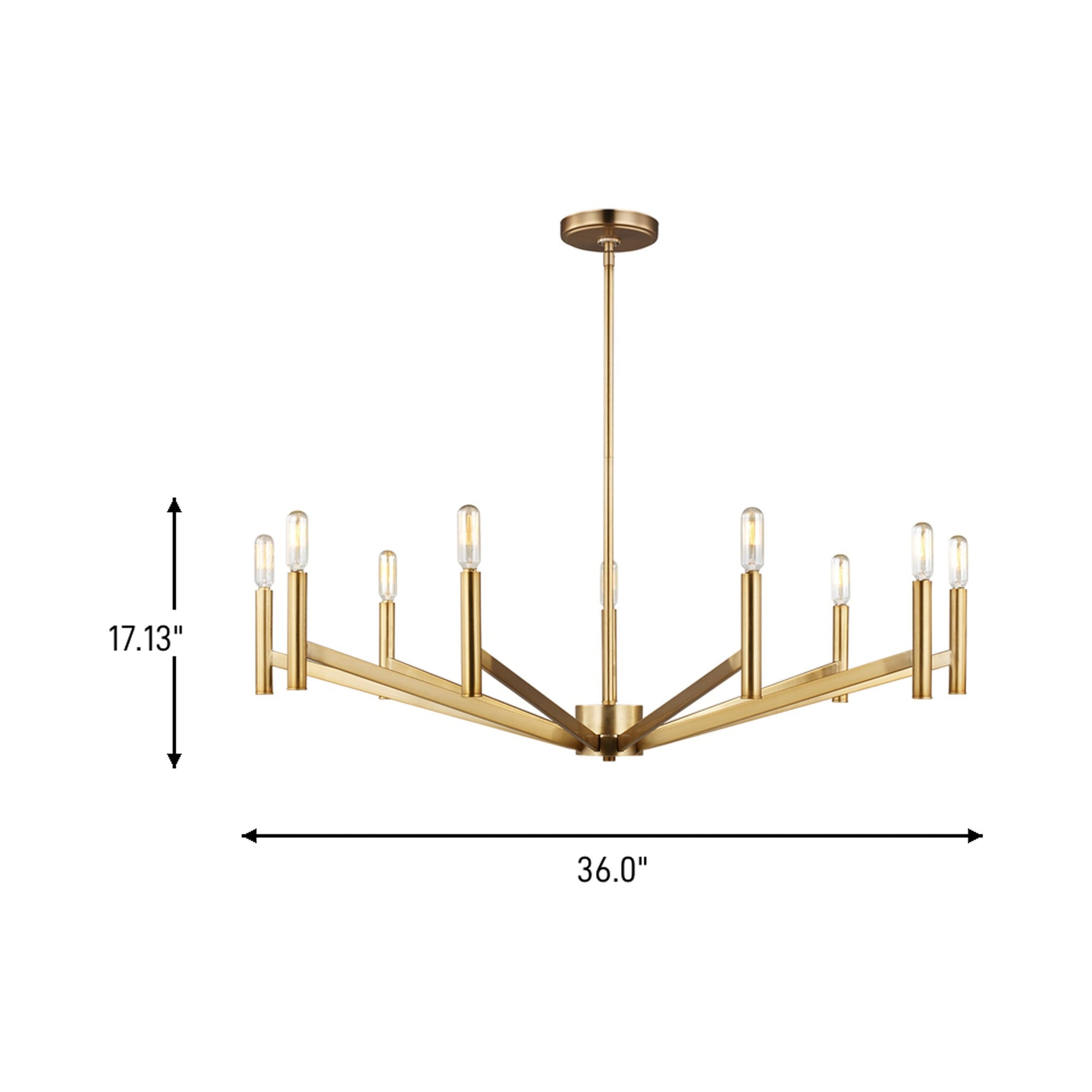 Vector Chandelier - line drawing.