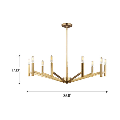 Vector Chandelier - line drawing.