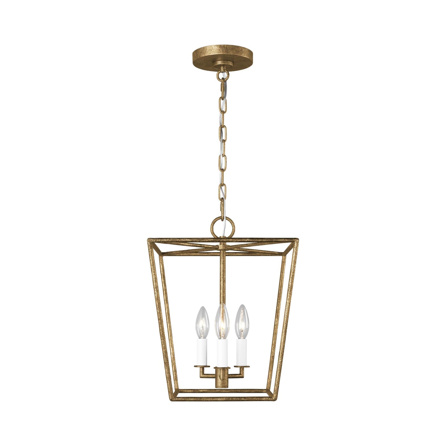 Viota Pendant Light in Casted Gild (Small).
