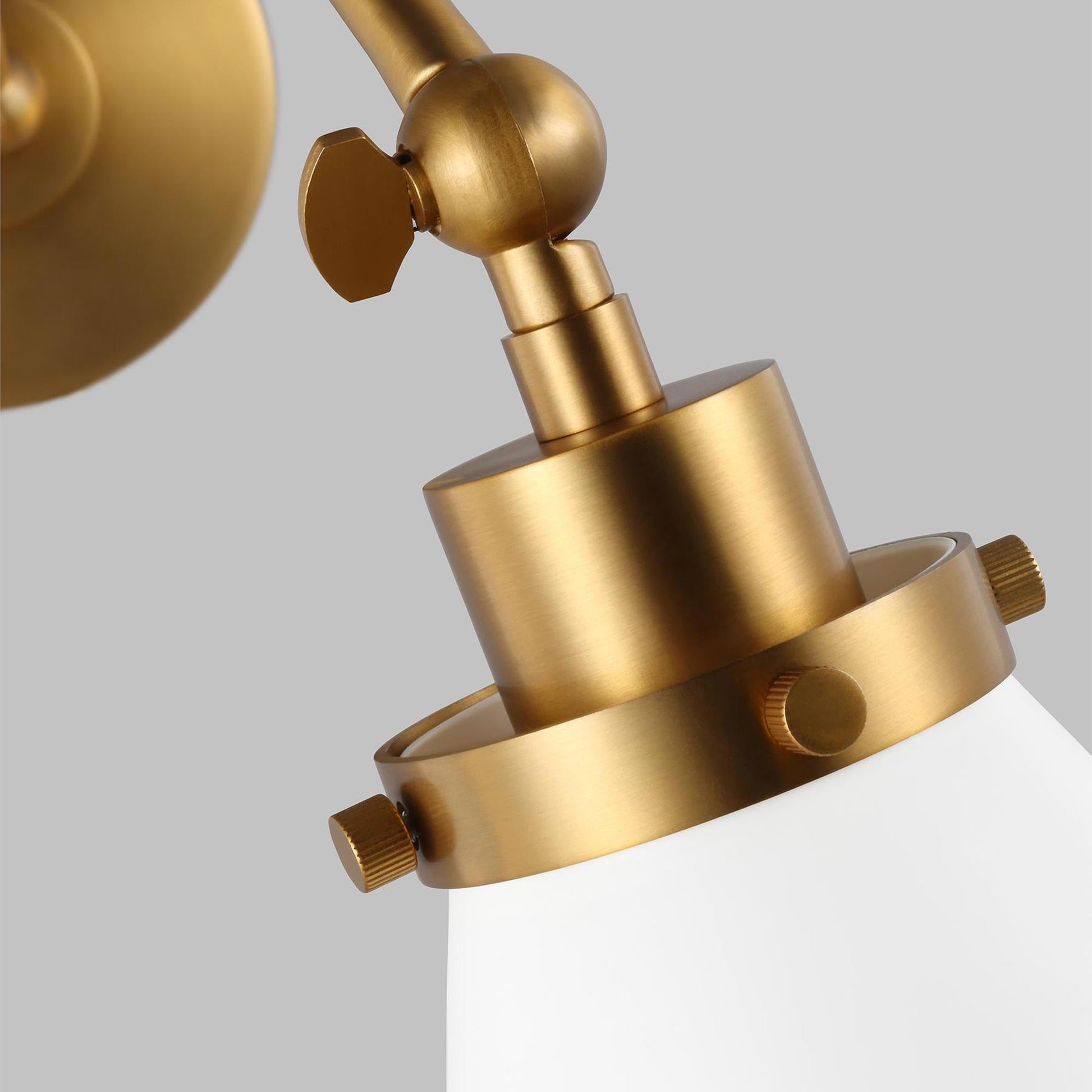 Wellfleet Adjustable Cone Wall Light in Detail.