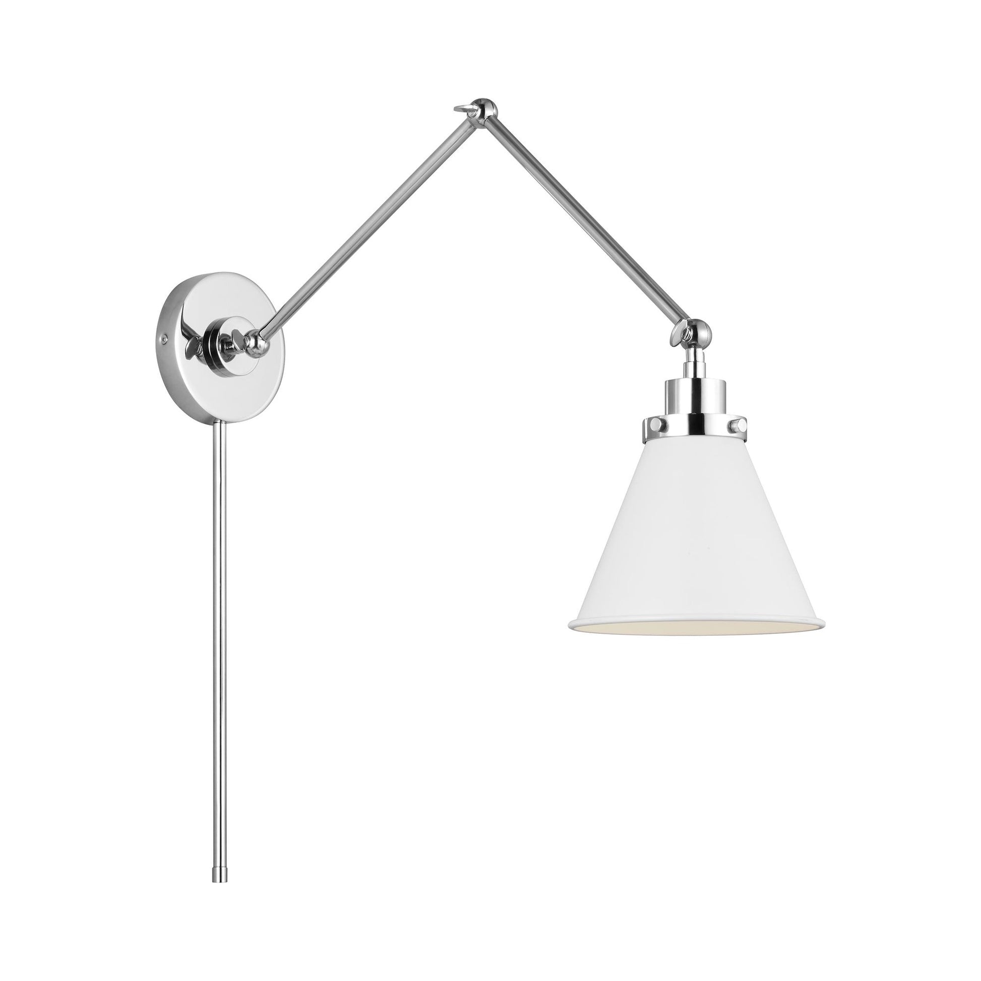 Wellfleet Adjustable Cone Wall Light in Detail.