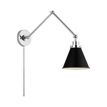 Wellfleet Adjustable Cone Wall Light in Detail.