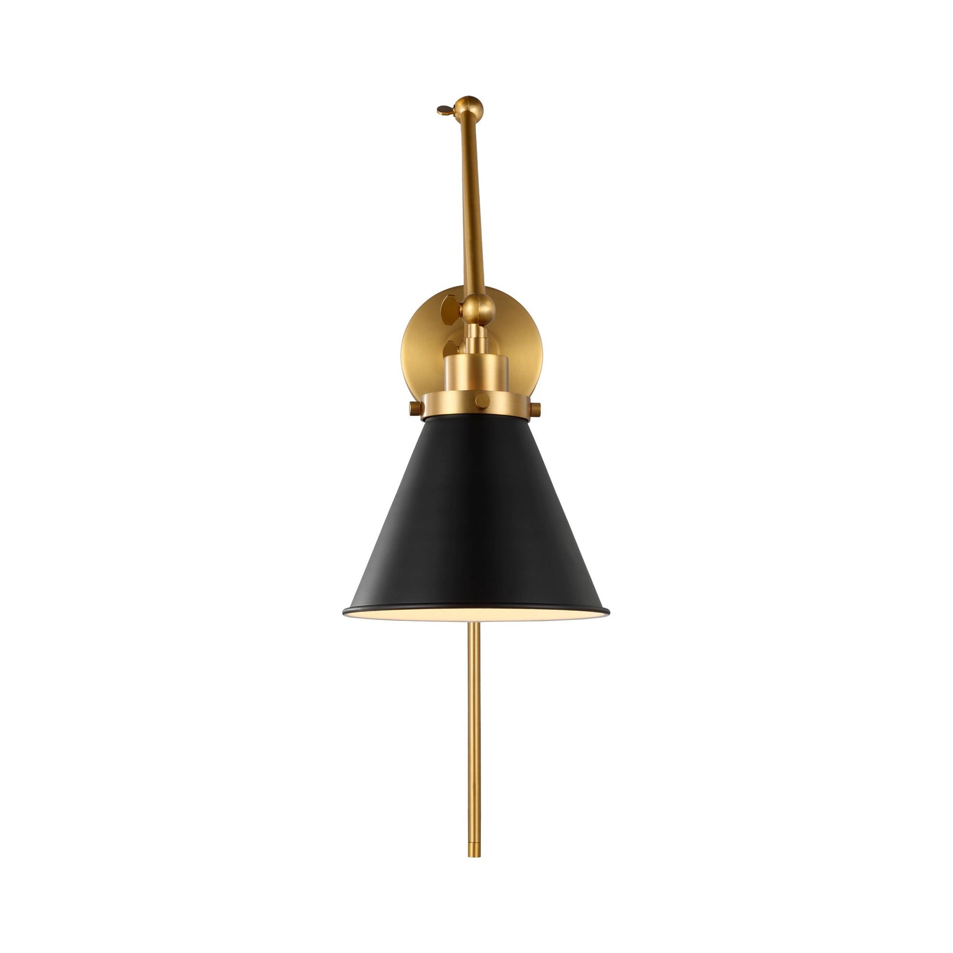 Wellfleet Adjustable Cone Wall Light in Detail.