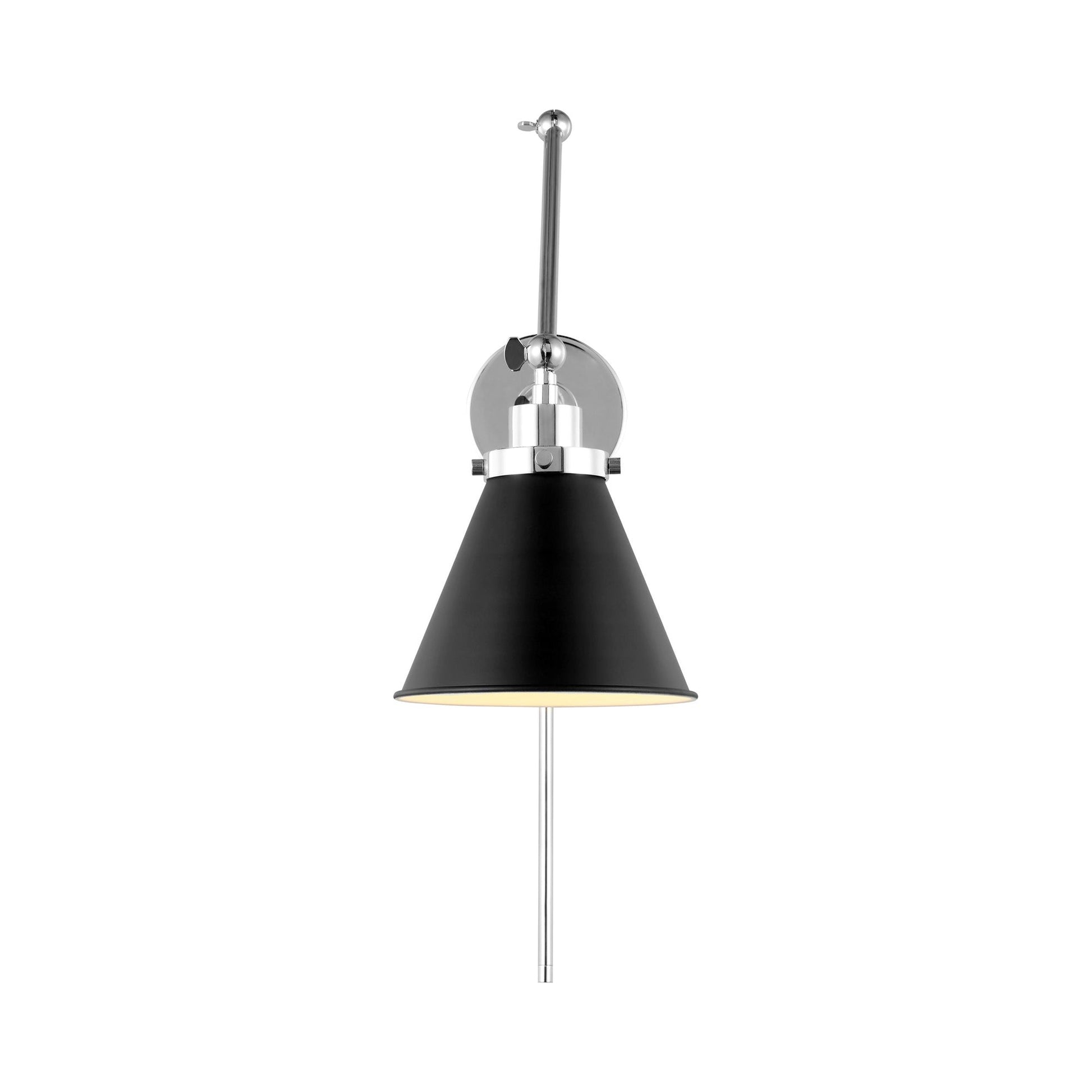 Wellfleet Adjustable Cone Wall Light in Detail.