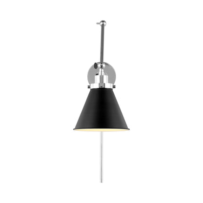 Wellfleet Adjustable Cone Wall Light in Detail.