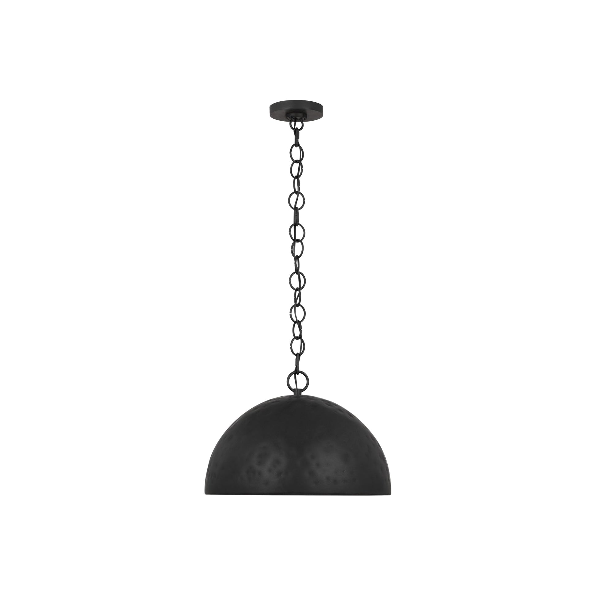Whare Pendant Light in Aged Iron (Large).