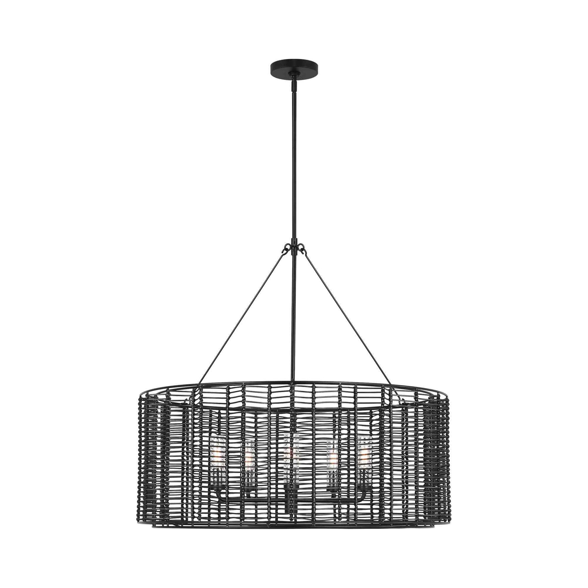 Winslow Pendant Light in Midnight Black (Large).