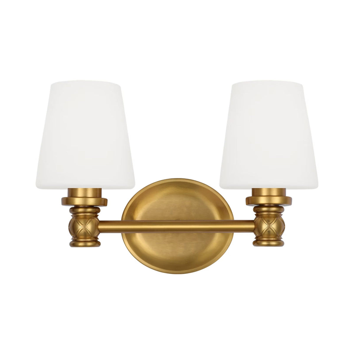 Xavierre Bath Vanity Light in Burnished Brass (2-Light).