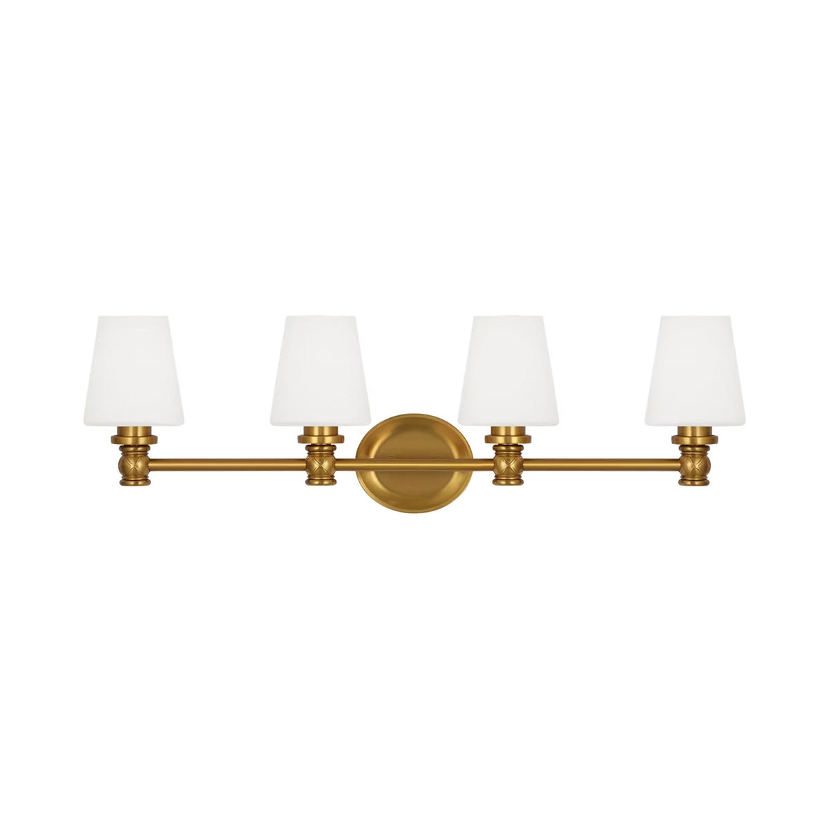 Xavierre Bath Vanity Light in Burnished Brass (4-Light).
