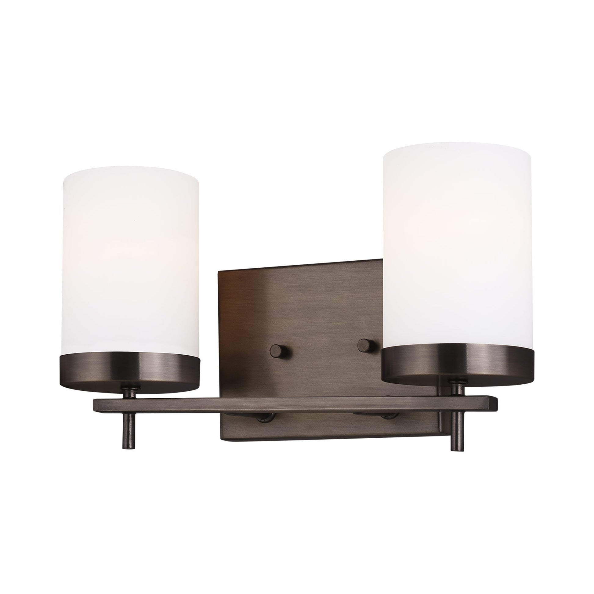 Zire Bath Wall Light in Brushed Oil Rubbed Bronze (2-Light).