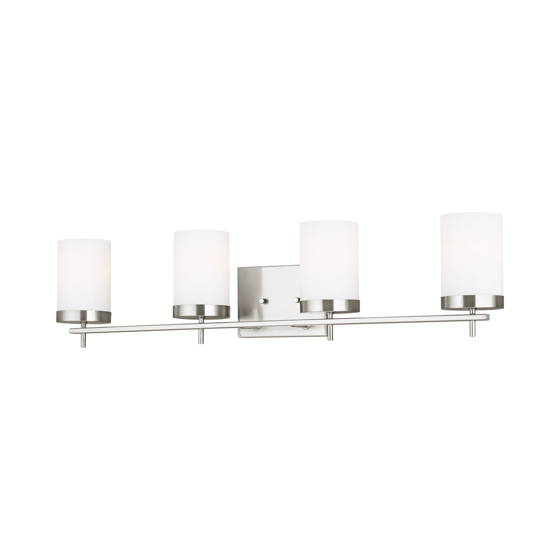 Zire Bath Wall Light in Brushed Nickel (4-Light).