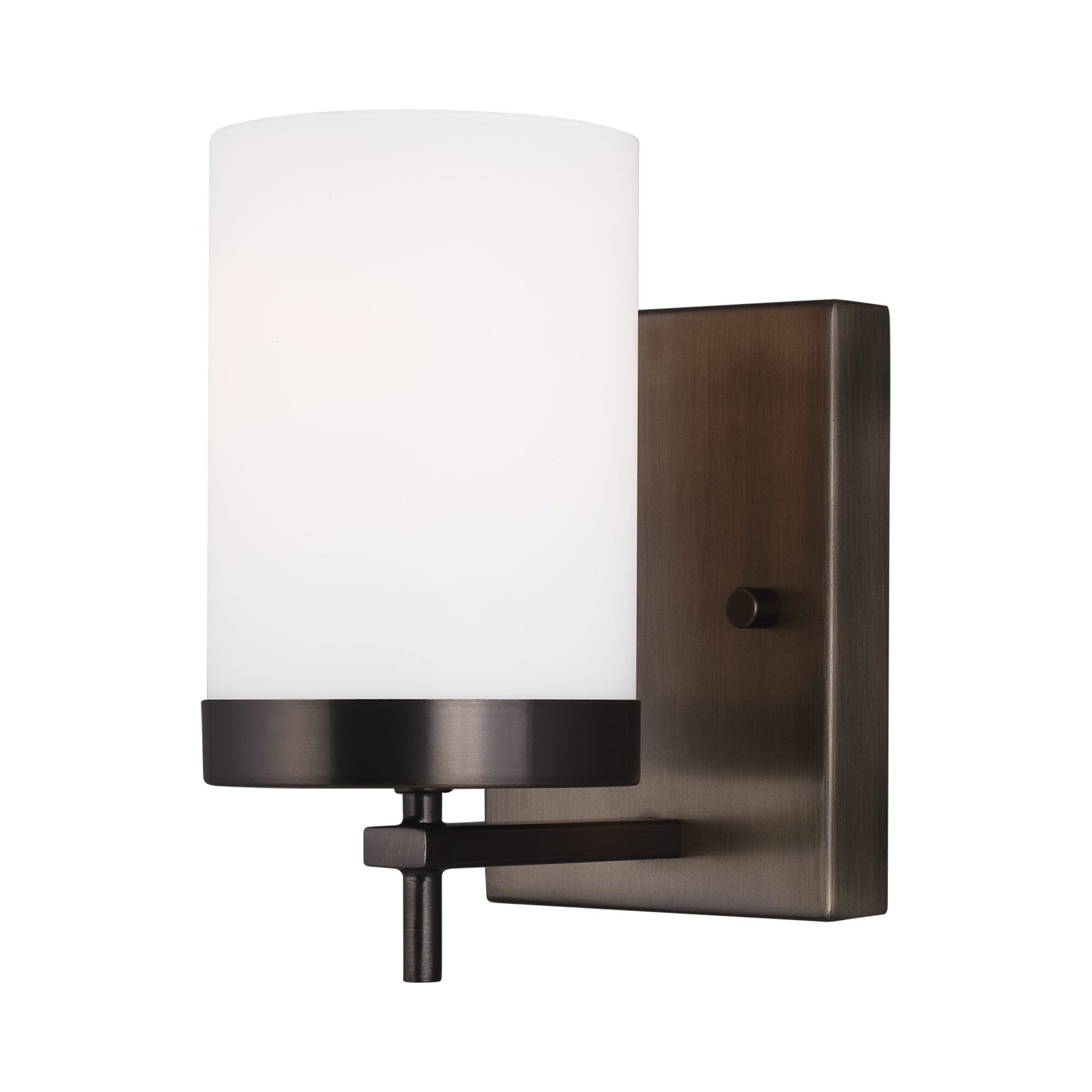 Zire Bath Wall Light in Brushed Oil Rubbed Bronze (1-Light).